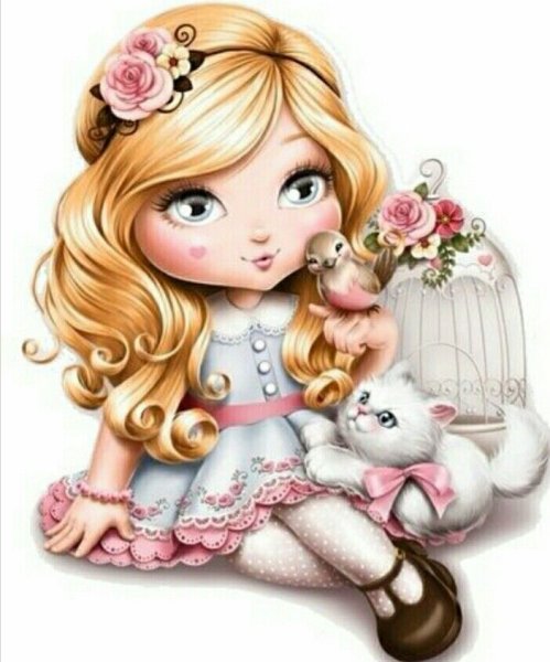 Милые мультяшные девочки