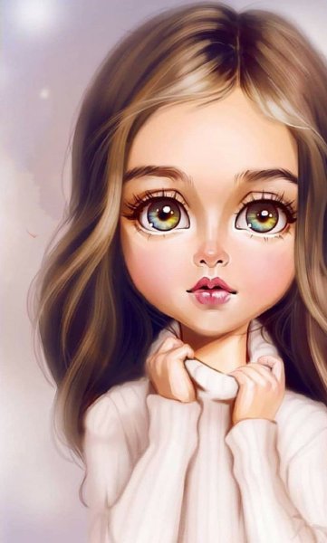 Рисунки милых девушек