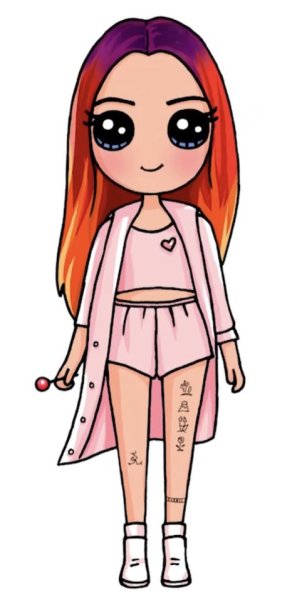 Милые девочки для срисовки