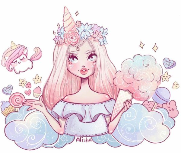 Рисунки для ЛД девушки