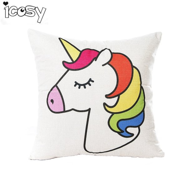 Диванная подушка Единорог