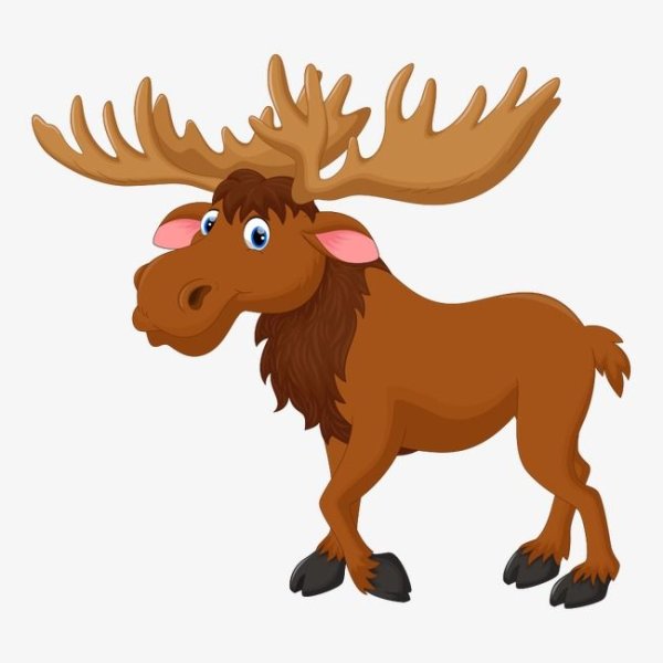 Лось из мультфильма