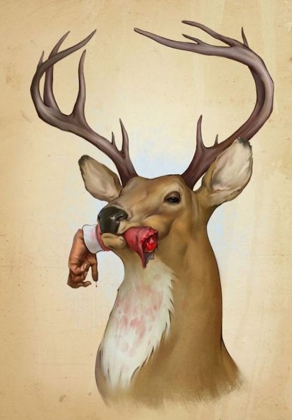 Олень на аву