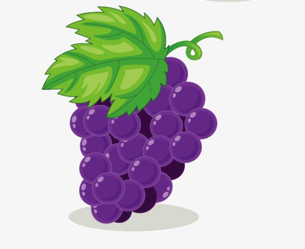 Виноград мультяшный