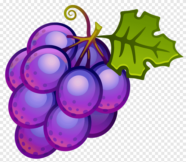 Виноград мультяшный