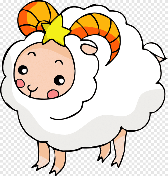 Рисунок милой овечки