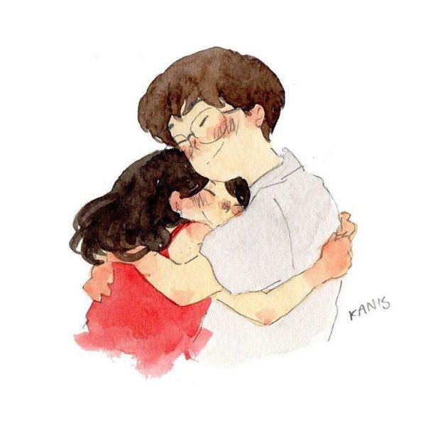 Объятия рисунок