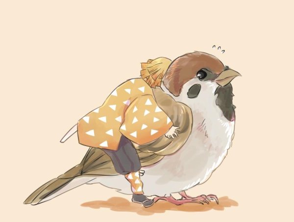 Зеницу Агацума с Воробьем