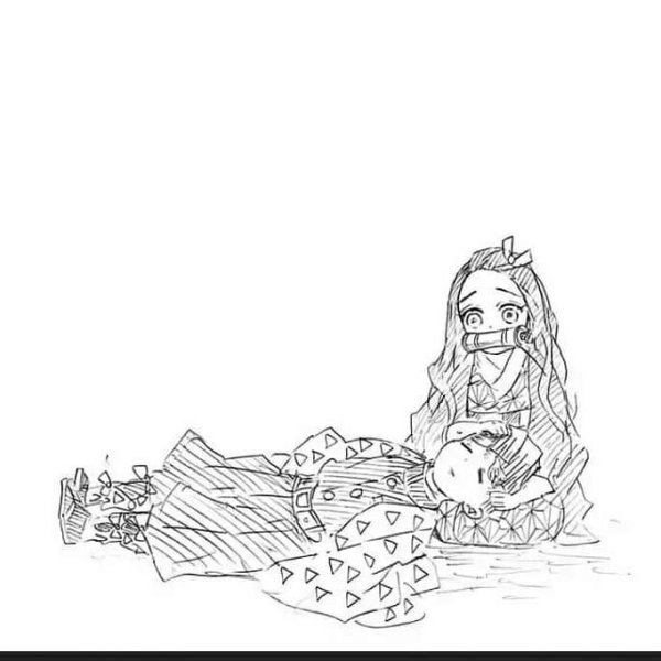 Раскраска Незуко аниме