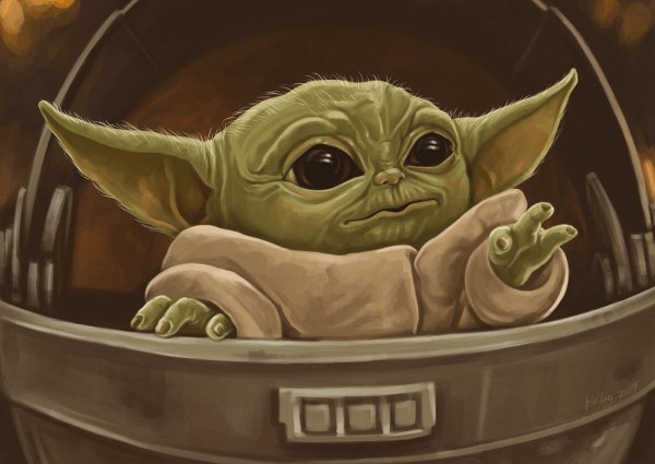 Бейби йода арт