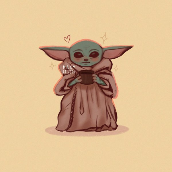 Бейби йода арт милый