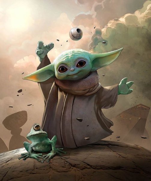 Бэйби йода арт