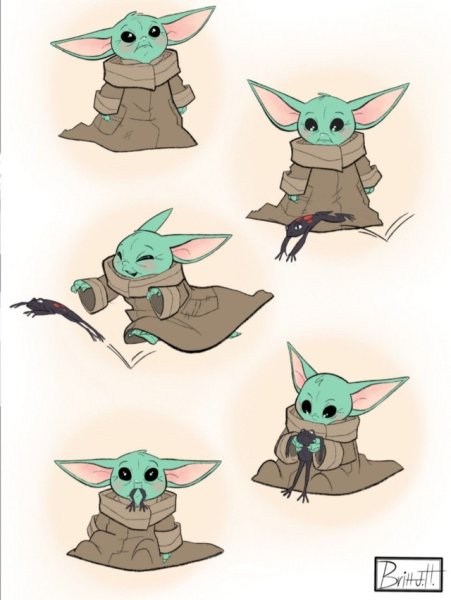 Йода милые арты