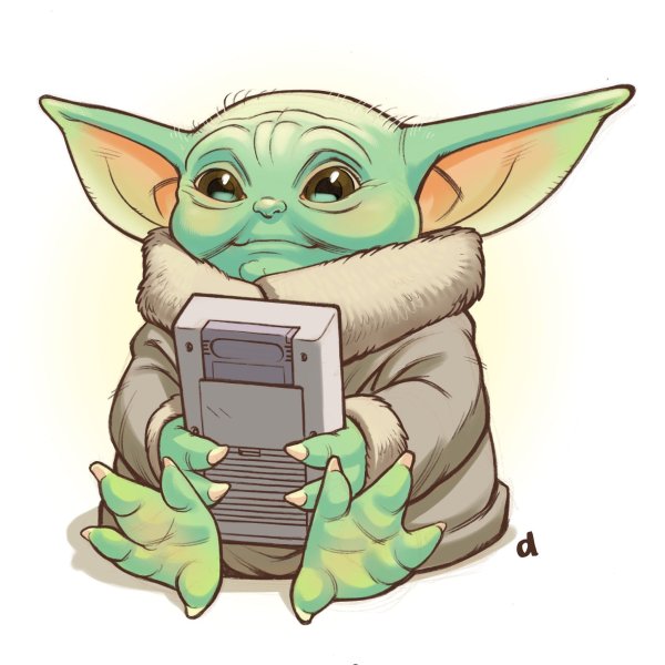 Малыш йода арт