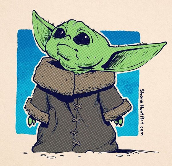 Бейби йода арт