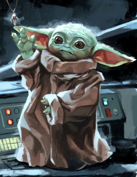 Бэйби йода арт