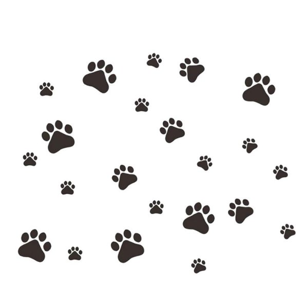 Принт собачьи лапки