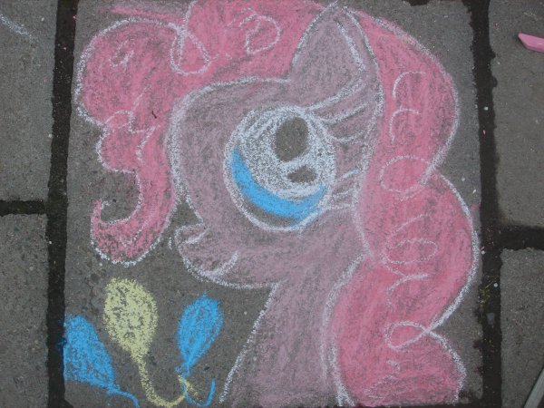 Рисунки мелками