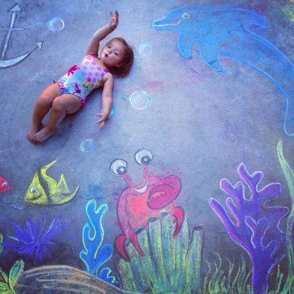 Лето мелками