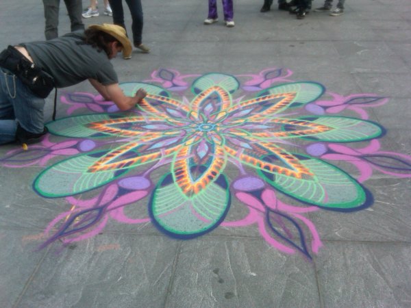 Рисование мелками