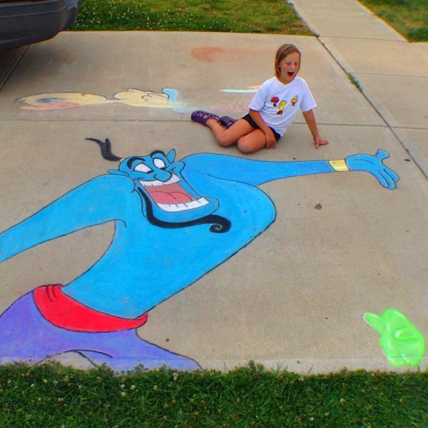 Идеи для рисования на асфальте