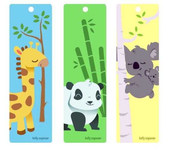 Закладки с животными