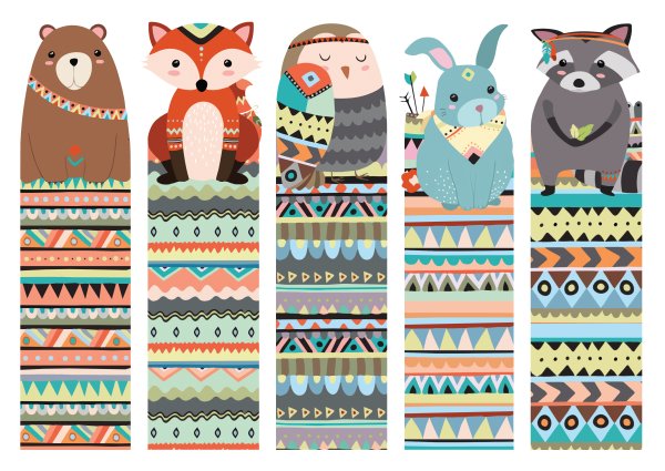 Милые закладки с животными