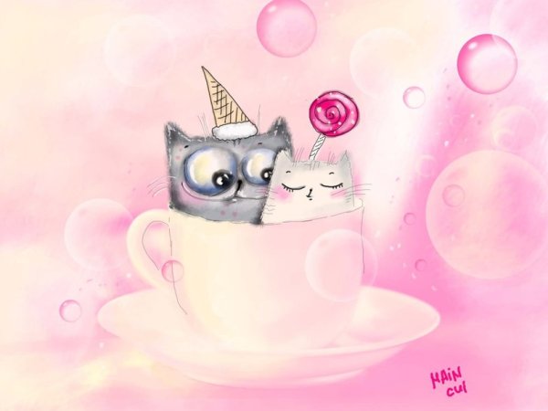 Няшная открытка