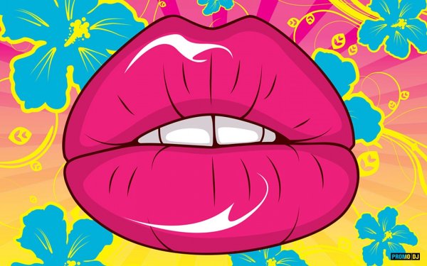 Губы поп арт