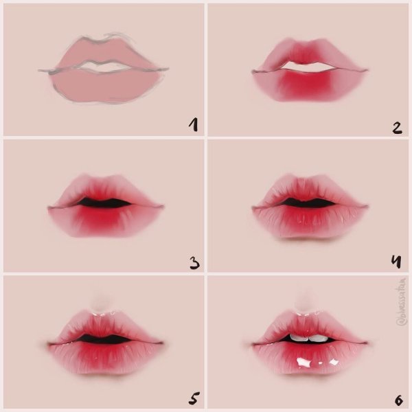 Покрас губ в САИ