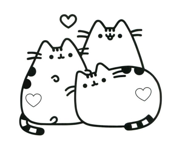 Пушин Кэт раскраска