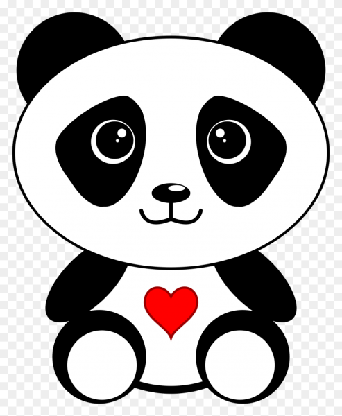 Панда рисунок