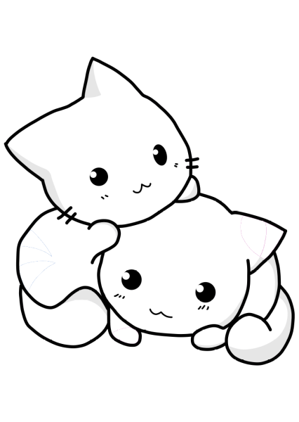 Котята для срисовки