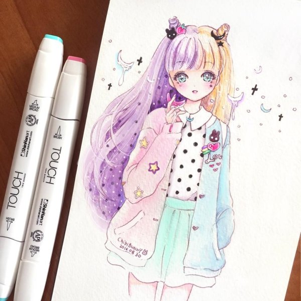 Милые кавайные девочки