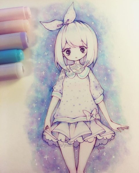 Аниме для срисовки карандашом