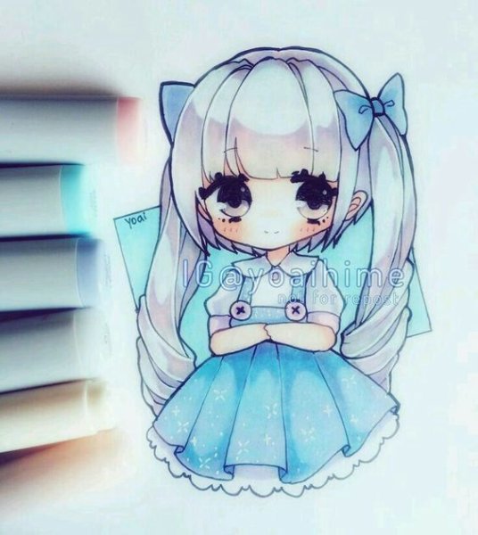 Аниме девушки карандашом