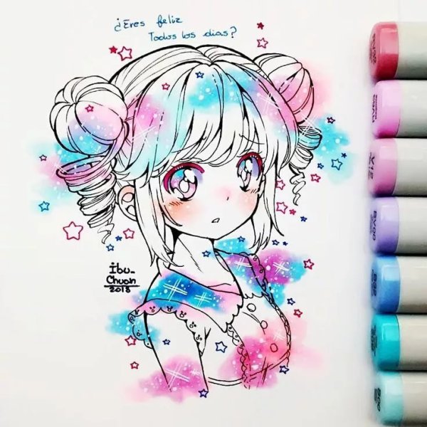 Кавайный стиль рисования