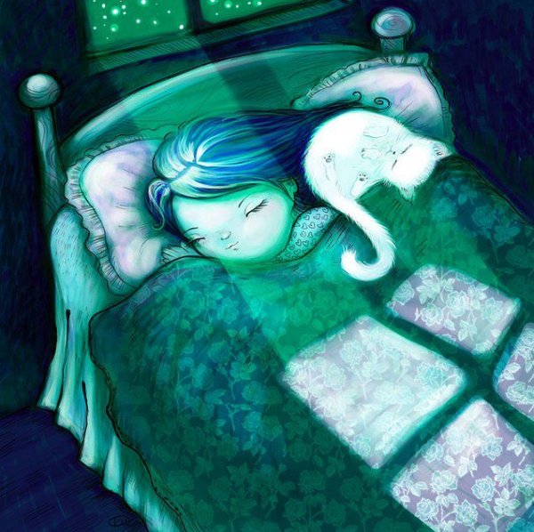 Девушка спит