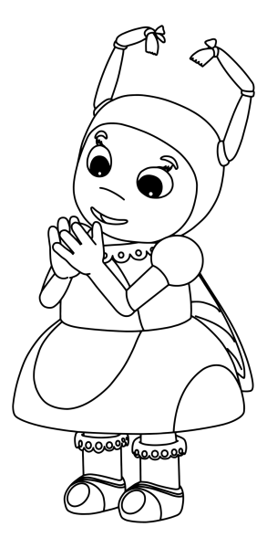 Герои мультика Лунтик раскраска