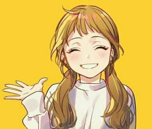 Аниме девочка улыбается