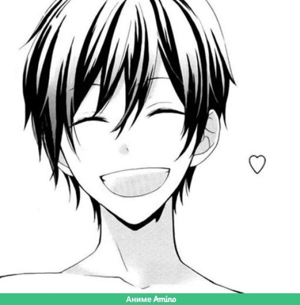 Аниме улыбка парня