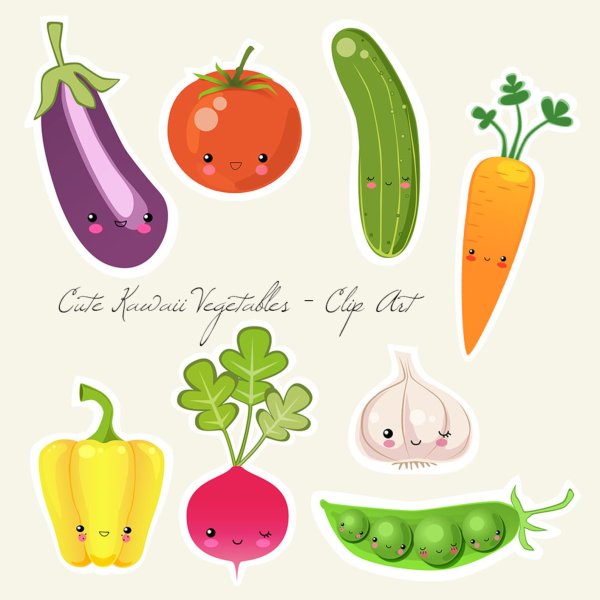 Каквайные овощи и фрукты