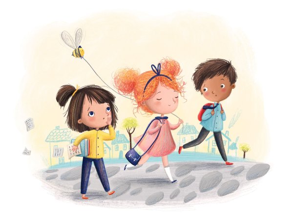 Милые школьные иллюстрации