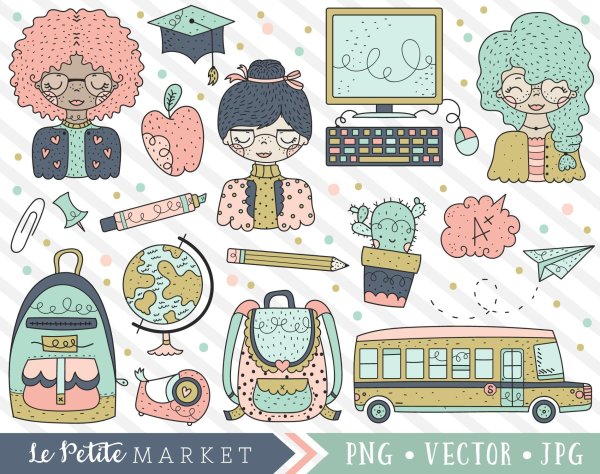 Распечатка наклеек back to School