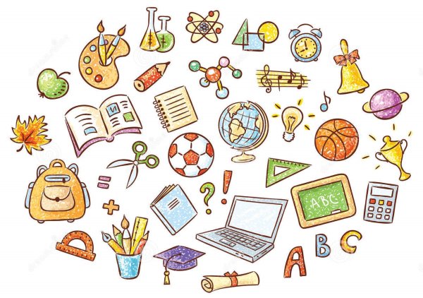 Стикеры на школьную тематику