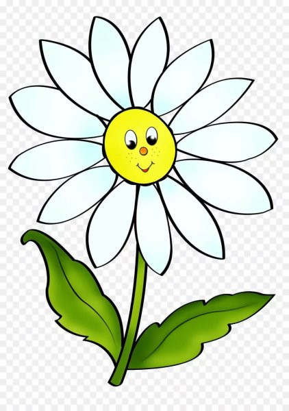 Цветочки мультяшные