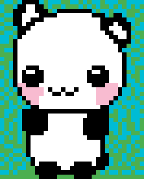 Панда пиксель
