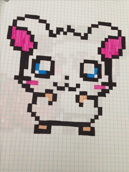 Рисование по клеточкам милые