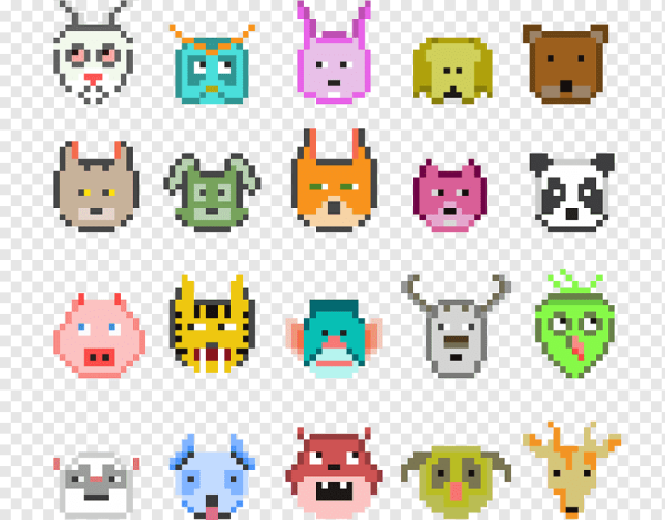 Пиксельные смайлы