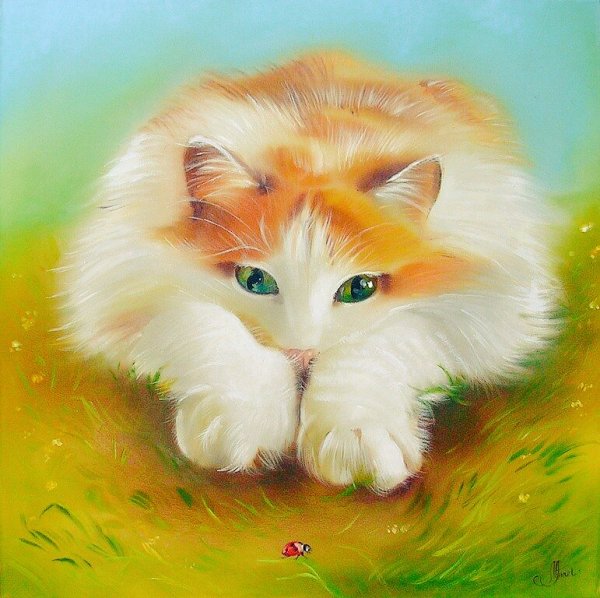Художница Логинова Аннет кошки